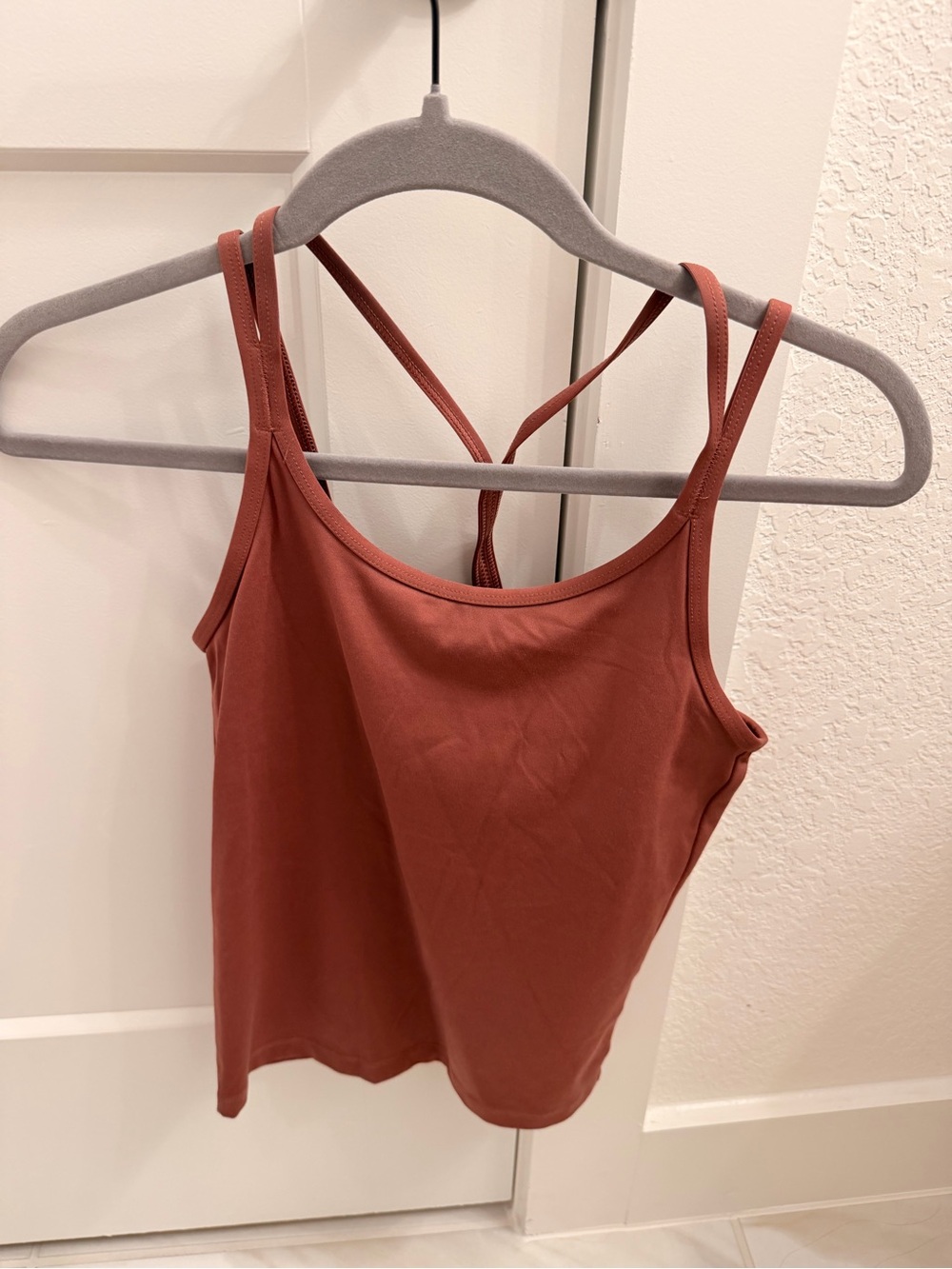 PINK Victoria's Secret Rust-Red Double-Strap Camisole